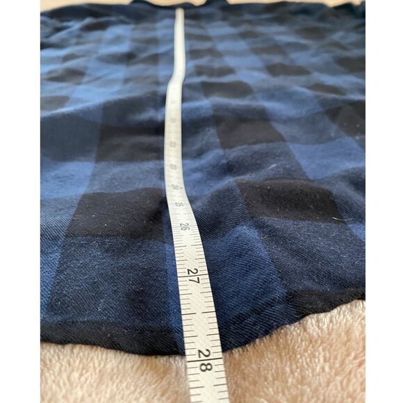 Slate & Stone Flannel Button Down Shirt - Royal Blue & Black Buffalo Plaid - Med - Picture 4 of 8